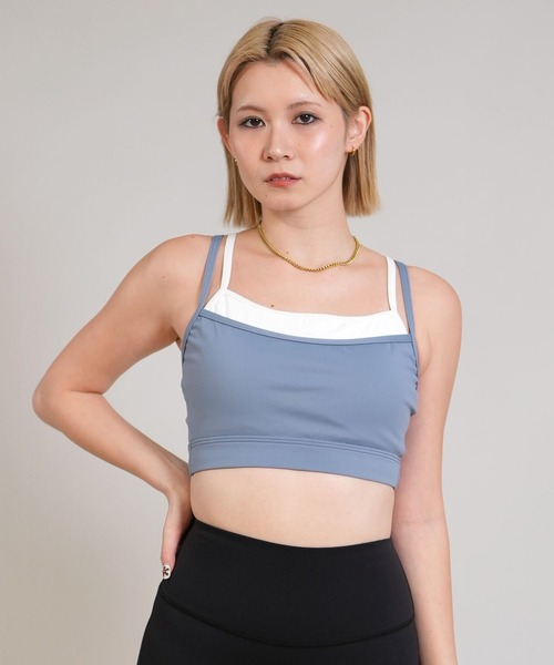 Ungrid(アングリッド)の「Ungrid/アングリッド ブラトップ レイヤード パット付き UVカット 水陸両用 セットアップ対応 560101 UT(タンクトップ・レディース・グリーン/ブラック/ブルー・M/L)」の20枚目の写真