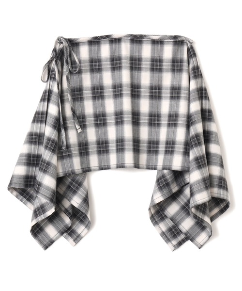 atmos pink(アトモスピンク)の「atmos pink Plaid Wrap Skirt / アトモス ピンク プレァド ラップ スカート(スカート・レディース・ピンク/ブラック・FREE)」の1枚目の写真