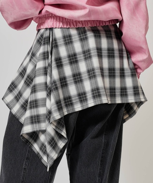 atmos pink(アトモスピンク)の「atmos pink Plaid Wrap Skirt / アトモス ピンク プレァド ラップ スカート(スカート・レディース・ピンク/ブラック・FREE)」の9枚目の写真