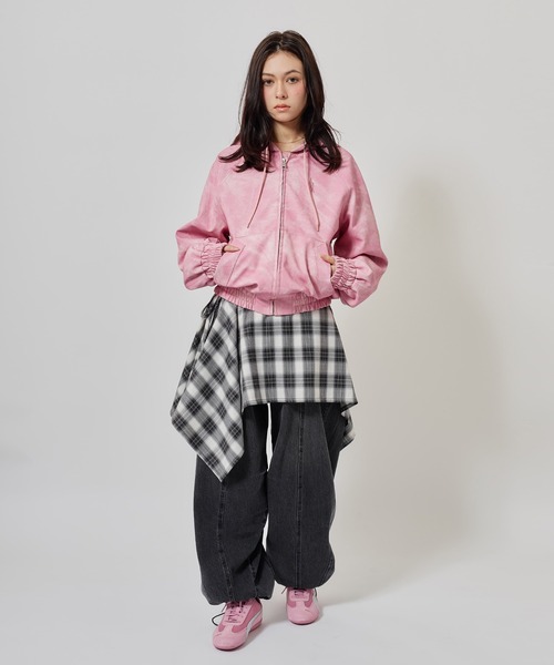 atmos pink(アトモスピンク)の「atmos pink Plaid Wrap Skirt / アトモス ピンク プレァド ラップ スカート(スカート・レディース・ピンク/ブラック・FREE)」の11枚目の写真