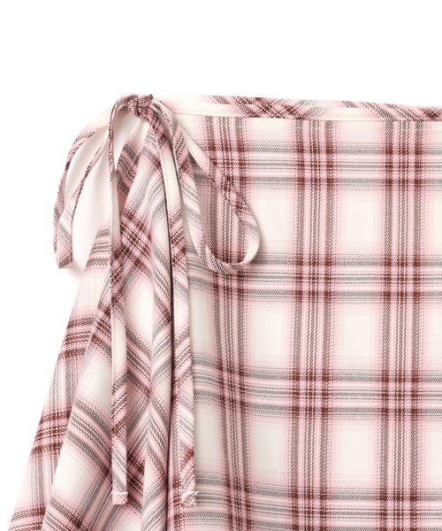 atmos pink(アトモスピンク)の「atmos pink Plaid Wrap Skirt / アトモス ピンク プレァド ラップ スカート(スカート・レディース・ピンク/ブラック・FREE)」の15枚目の写真