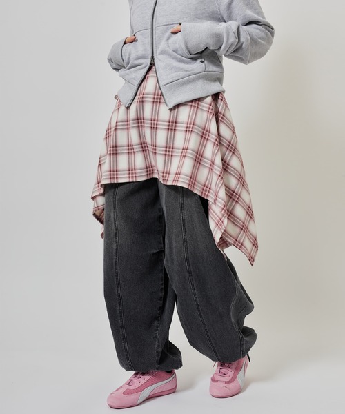 atmos pink(アトモスピンク)の「atmos pink Plaid Wrap Skirt / アトモス ピンク プレァド ラップ スカート(スカート・レディース・ピンク/ブラック・FREE)」の12枚目の写真