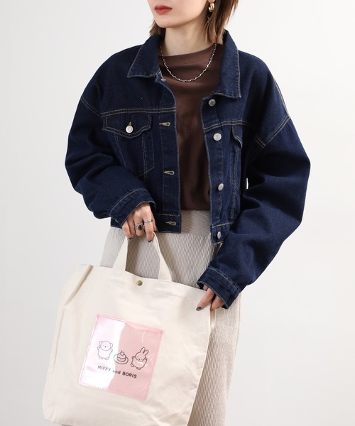 Miffy( ミッフィー)の「miffy ミッフィー トートバッグ miffy and boris(トートバッグ・レディース・ピンク・FREE)」の8枚目の写真
