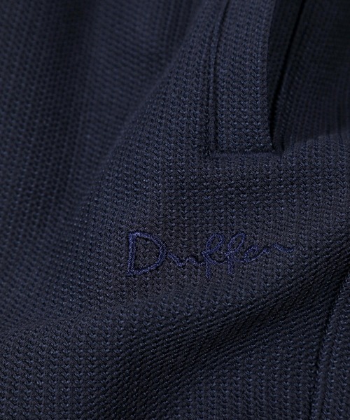 The DUFFER of ST.GEORGE(ザダファーオブセントジョージ)の「KNIT-LIKE RUSSELL EASY STRAIGHT PANTS:セットアップ対応 ニットライク ラッセル イージー ストレートパンツ(スウェットパンツ・メンズ・ネイビー/ライトブルー・X-LARGE/LARGE/MEDIUM/SMALL)」の15枚目の写真
