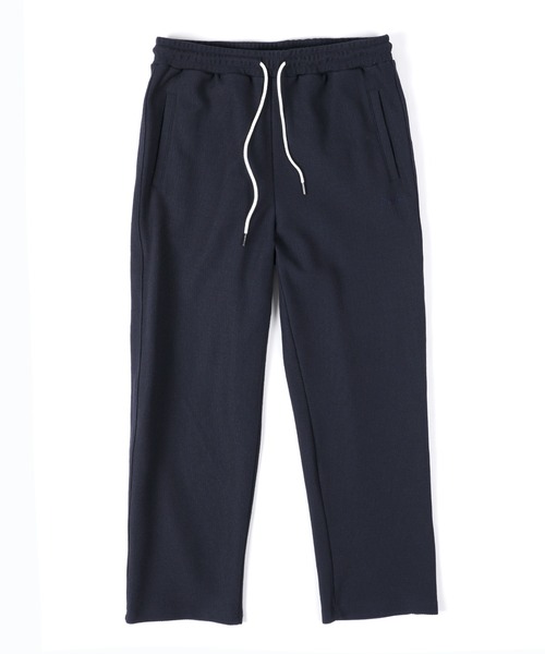 The DUFFER of ST.GEORGE(ザダファーオブセントジョージ)の「KNIT-LIKE RUSSELL EASY STRAIGHT PANTS:セットアップ対応 ニットライク ラッセル イージー ストレートパンツ(スウェットパンツ・メンズ・ネイビー/ライトブルー・X-LARGE/LARGE/MEDIUM/SMALL)」の10枚目の写真