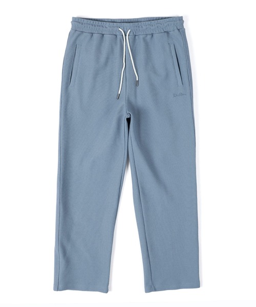 The DUFFER of ST.GEORGE(ザダファーオブセントジョージ)の「KNIT-LIKE RUSSELL EASY STRAIGHT PANTS:セットアップ対応 ニットライク ラッセル イージー ストレートパンツ(スウェットパンツ・メンズ・ネイビー/ライトブルー・X-LARGE/LARGE/MEDIUM/SMALL)」の9枚目の写真