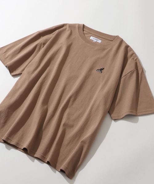 KANGOL（カンゴール）の「【KANGOL/カンゴール】別注 ワンポイント刺繍 半袖Tシャツ（Tシャツ/カットソー・メンズ・ベージュ/ホワイト系1/ホワイト系その他2/ブラック/グレー系その他/グレー系その他2/グレー/グリーン系1/ベージュ系1/ライトグレー系1/ブラック系1/グレー系1/ネイビー系1/グリーン/ライトグレー/ホワイト系その他/ホワイト/ネイビー・XL/L/M/S）」の19枚目の写真
