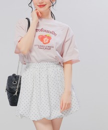 Honeys（ハニーズ）の「【ＵＶカット】フルーツプリントゆるＴ（Tシャツ/カットソー）」