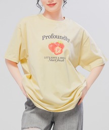 Honeys（ハニーズ）の「【UVカット】フルーツプリントゆるT（Tシャツ/カットソー）」