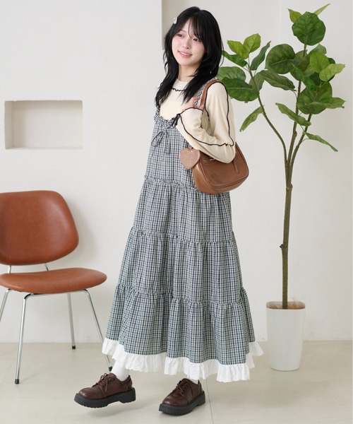 kutir（クティール）の「メローリボントップス（Tシャツ/カットソー・レディース・ネイビー/グレー/オフホワイト/レッド/ブラック/アイボリー・FREE）」の18枚目の写真