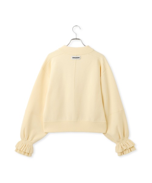 ADAM ET ROPE'(アダムエロペ)の「ダブルニットジップカーディガン(カーディガン/ボレロ・レディース・ベージュ系その他3/ダークブラウン・FREE)」の14枚目の写真