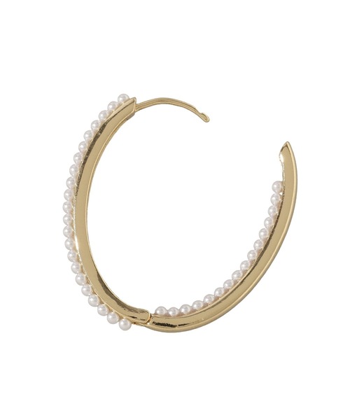 Green　Parks（グリーンパークス）の「パールラインワンタッチピアス（ピアス（両耳用）・レディース・シルバー/ゴールド・FREE）」の6枚目の写真