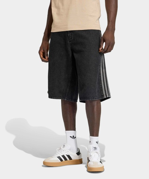 adidas(アディダス)の「adidas/アディダス サイドラインデニムハーフパンツ ジーパン ジーンズ ショートパンツ ショーツ 2026年 夏 夏服(デニムパンツ・メンズ・ブラック/ブルー・32inch/30inch/28inch/34inch/36inch)」の13枚目の写真