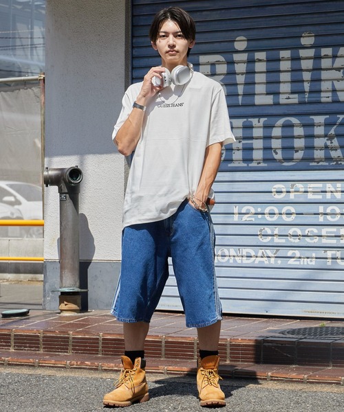 adidas(アディダス)の「adidas/アディダス サイドラインデニムハーフパンツ ジーパン ジーンズ ショートパンツ ショーツ 2026年 夏 夏服(デニムパンツ・メンズ・ブラック/ブルー・32inch/30inch/28inch/34inch/36inch)」の10枚目の写真