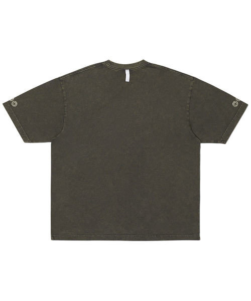 NOMANUAL(NOMANUAL)の「S.I WASHED T-SHIRT - WASHED CHARCOAL(Tシャツ/カットソー・レディース・その他・LARGE/MEDIUM/SMALL/X-LARGE)」の2枚目の写真
