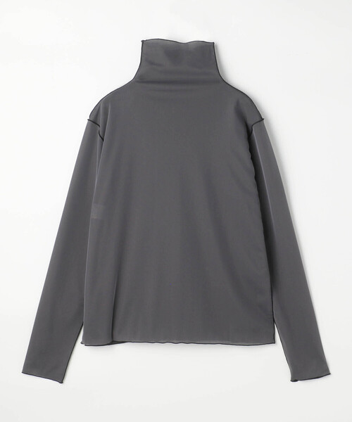 COMME CA（コムサ）の「〔 Sサイズ 〕 ソフトチュール×ウーリー分繊トリコット広巾 プルオーバー（Tシャツ/カットソー・レディース・チャコール・5号）」の4枚目の写真