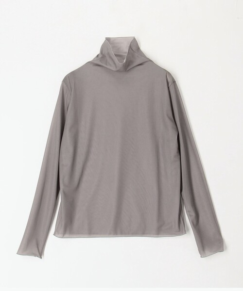 COMME CA（コムサ）の「〔 Sサイズ 〕 ソフトチュール×ウーリー分繊トリコット広巾 プルオーバー（Tシャツ/カットソー・レディース・チャコール・5号）」の8枚目の写真