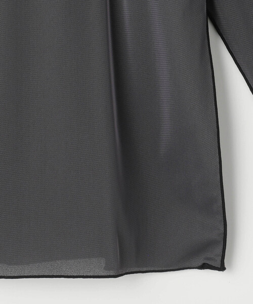 COMME CA（コムサ）の「〔 Sサイズ 〕 ソフトチュール×ウーリー分繊トリコット広巾 プルオーバー（Tシャツ/カットソー・レディース・チャコール・5号）」の12枚目の写真