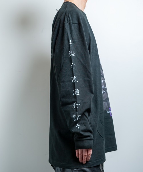 BACKSTAGE PASS(バックステージパス)の「【黒野京×BACKSTAGE PASS コラボ】BARBED ピグメント加工 オーバーサイズ ロンT(Tシャツ/カットソー・メンズ・ライトグレー/ブラック/ダークグレー・FREE)」の6枚目の写真