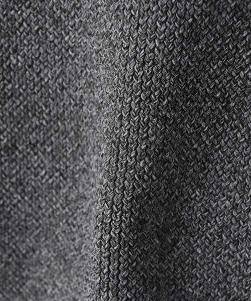 STYLE DELI(スタイルデリ)の「【BLK001】配色クルーネックカーディガン(カーディガン/ボレロ・レディース・チャコール/アイボリー・FREE)」の7枚目の写真