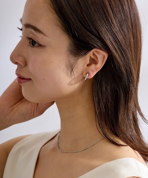 CALIN STANDARD(カリンスタンダード)の「◆金属アレルギー対応◆◆made in japan◆【痛くない】【落ちにくい】【ストレスフリーな着け心地】ツイスト グランループフィットイヤリング(イヤリング・レディース・ゴールド/シルバー・FREE)」の8枚目の写真