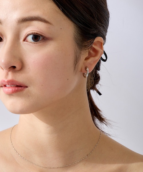 CALIN STANDARD(カリンスタンダード)の「◆金属アレルギー対応◆◆made in japan◆【痛くない】【落ちにくい】【ストレスフリーな着け心地】ツイスト グランループフィットイヤリング(イヤリング・レディース・ゴールド/シルバー・FREE)」の10枚目の写真