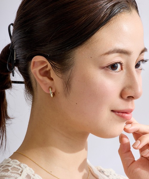 CALIN STANDARD(カリンスタンダード)の「◆金属アレルギー対応◆◆made in japan◆【痛くない】【落ちにくい】【ストレスフリーな着け心地】ツイスト グランループフィットイヤリング(イヤリング・レディース・ゴールド/シルバー・FREE)」の13枚目の写真