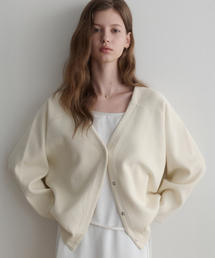LENAV（ルナブ）の「even knit Cardigan (Ivory)（ニット/セーター）」