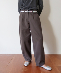 m.m.m（ムー）の「コットンカーブドチノパンツ_グレー（その他パンツ）」