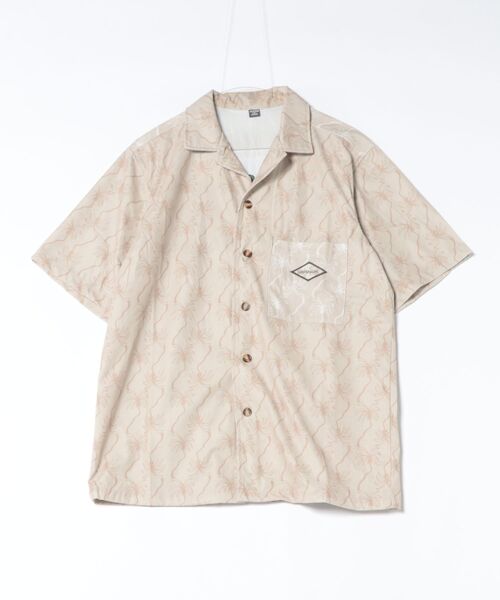 Kahiko（カヒコ）の「【Kahiko】SURF＆Palms アンダーセンMEN'S開襟シャツ（シャツ/ブラウス・メンズ・ベージュ/チャコール/ブルー・FREE）」の5枚目の写真