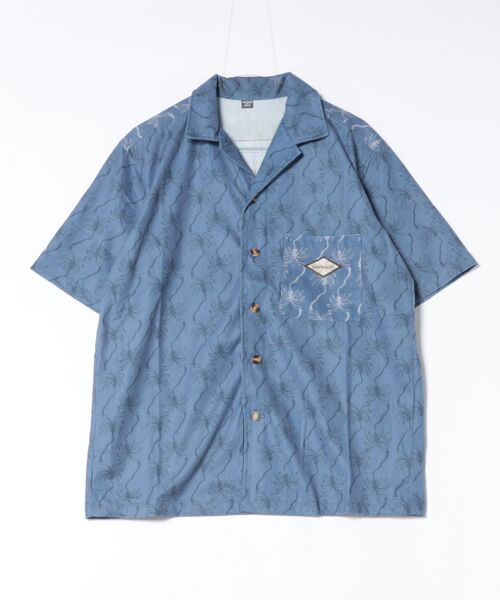 Kahiko（カヒコ）の「【Kahiko】SURF＆Palms アンダーセンMEN'S開襟シャツ（シャツ/ブラウス・メンズ・ベージュ/チャコール/ブルー・FREE）」の12枚目の写真