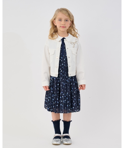 ボウビジューデニムジャケット（ブルゾン）｜kate spade new york kids