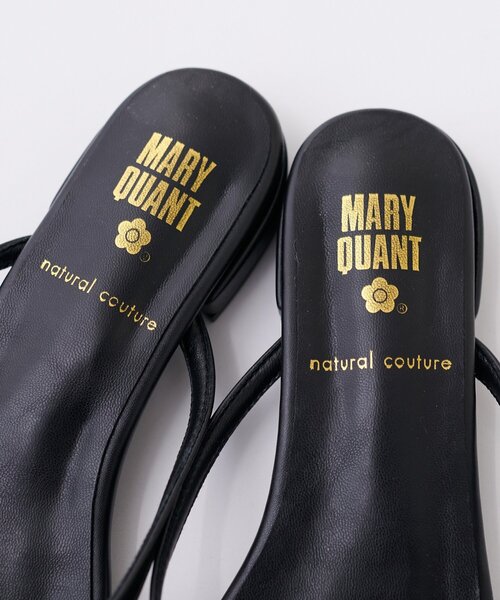 natural couture(ナチュラルクチュール)の「〈MARY QUANTコラボ〉デイジーモチーフサンダル(サンダル・レディース・ベージュ/レッド/ブラック・MEDIUM/LARGE)」の9枚目の写真