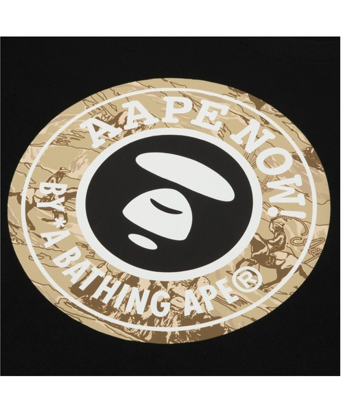 AAPE BY A BATHING APE(エーエイプバイアベイシングエイプ)の「AAPE BASIC TEE(Tシャツ/カットソー・メンズ・ブラック・MEDIUM/LARGE)」の3枚目の写真