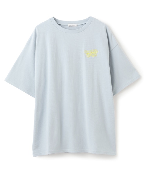 LOVETOXIC（ラブトキシック）の「【綿100%】バックフォトルーズ半袖T（Tシャツ/カットソー・キッズ・チャコール/オフホワイト/サックスブルー/イエロー・M:150cm/S:140cm/L:160cm/130cm）」の19枚目の写真