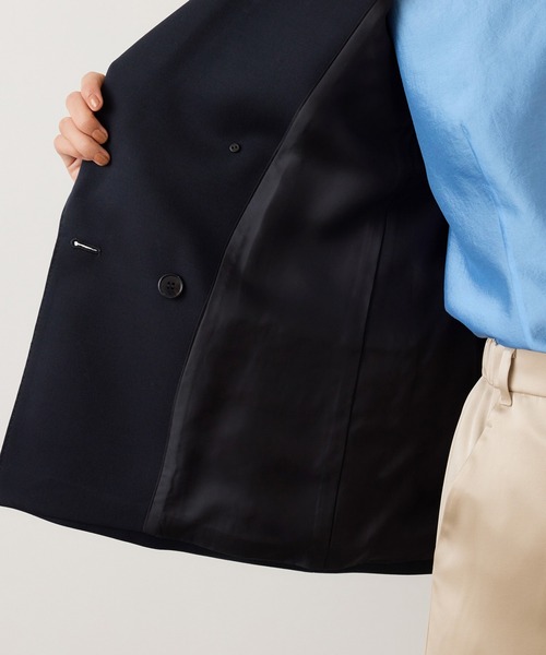ROPE'（ロペ）の「ストレッチ金ボタンブレザージャケット（テーラードジャケット・レディース・ネイビー・36/38）」の18枚目の写真