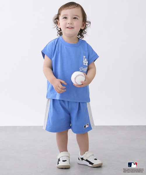 petit main(プティマイン)の「【MLB】カットセットアップ(セットアップ・キッズ・トップグレー/ライトブルー/エメラルド・90cm/100cm/110cm/80cm/130cm/120cm)」の20枚目の写真