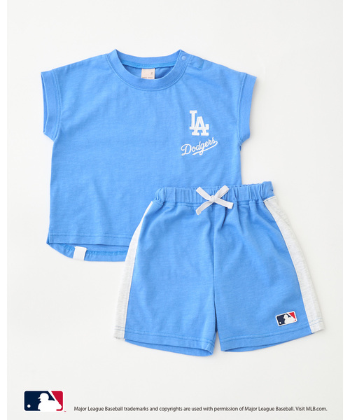 petit main(プティマイン)の「【MLB】カットセットアップ(セットアップ・キッズ・トップグレー/ライトブルー/エメラルド・90cm/100cm/110cm/80cm/130cm/120cm)」の6枚目の写真