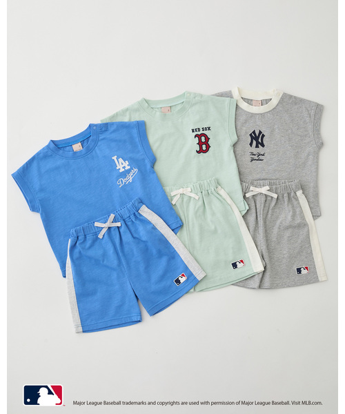 petit main(プティマイン)の「【MLB】カットセットアップ(セットアップ・キッズ・トップグレー/ライトブルー/エメラルド・90cm/100cm/110cm/80cm/130cm/120cm)」の18枚目の写真