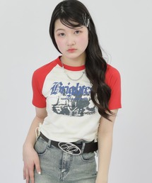 ANAP GｉRL | ROCK シャーリング トップス(Tシャツ/カットソー)