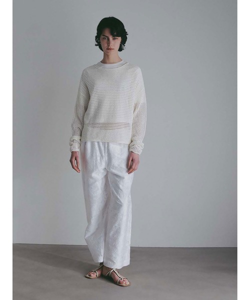 HER.（ハー）の「ニットメッシュプルオーバー（ニット/セーター・レディース・ブラック/ネイビー/オフホワイト・フリー）」の11枚目の写真