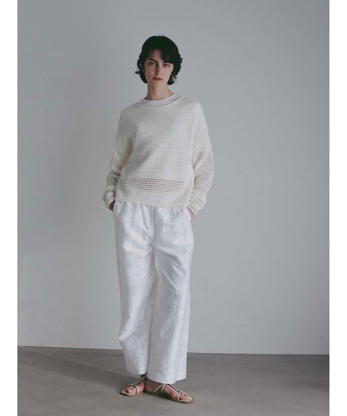 HER.（ハー）の「ニットメッシュプルオーバー（ニット/セーター・レディース・ブラック/ネイビー/オフホワイト・フリー）」の12枚目の写真