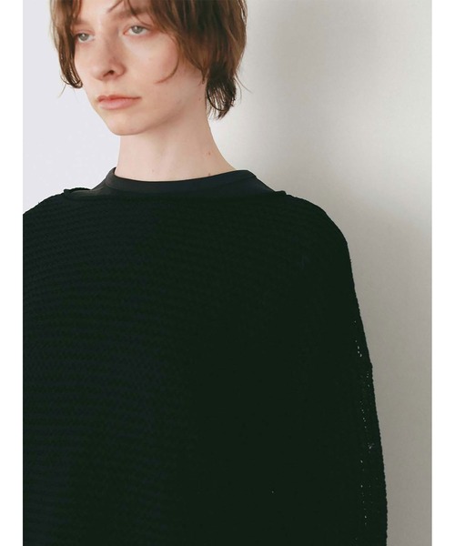 HER.（ハー）の「ニットメッシュプルオーバー（ニット/セーター・レディース・ブラック/ネイビー/オフホワイト・フリー）」の10枚目の写真