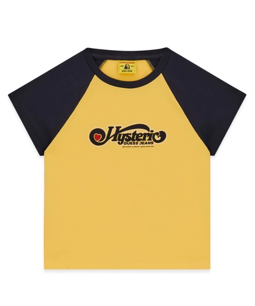 GUESS JEANS × HYSTERIC GLAMOUR Raglan Graphic Baby Tee 半袖Tシャツ