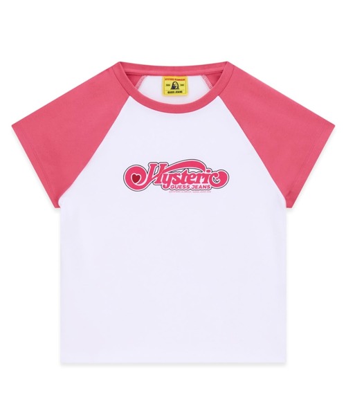 GUESS JEANS × HYSTERIC GLAMOUR Raglan Graphic Baby Tee 半袖Tシャツ