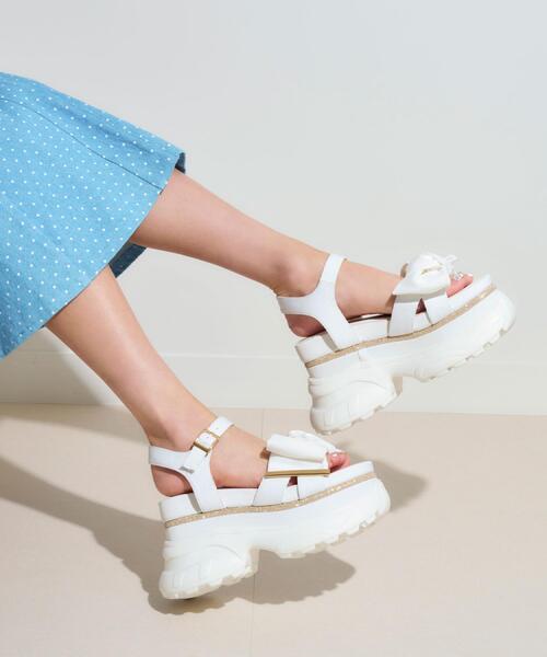 ESPERANZA(エスペランサ)の「【SPORTS SANDAL COLLECTION】グリッターラインリボンスポサン(サンダル・レディース・ベージュ系8/ブラック系2/ホワイト系3・LL/S/M/L)」の5枚目の写真