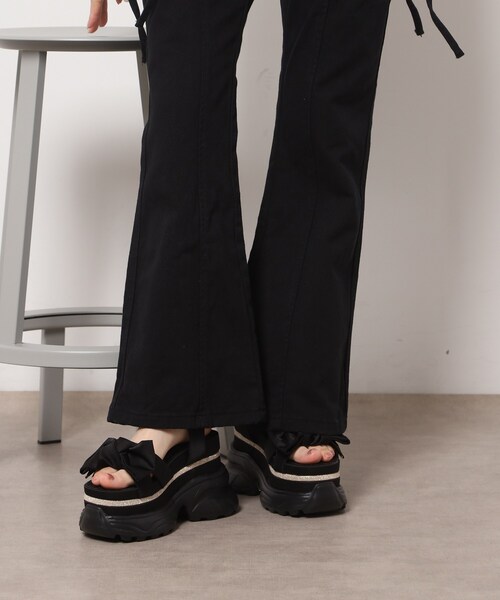 ESPERANZA(エスペランサ)の「【SPORTS SANDAL COLLECTION】グリッターラインリボンスポサン(サンダル・レディース・ベージュ系8/ブラック系2/ホワイト系3・LL/S/M/L)」の12枚目の写真
