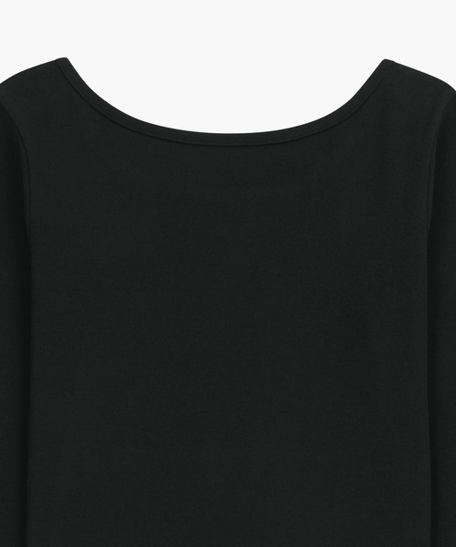 MARITHE + FRANCOIS GIRBAUD(マリテフランソワジルボー)の「W BASIC SCOOP BACK LONG SLEEVE(Tシャツ/カットソー・レディース・ホワイト/ヘザーグレー/ブラック・SMALL/MEDIUM)」の10枚目の写真