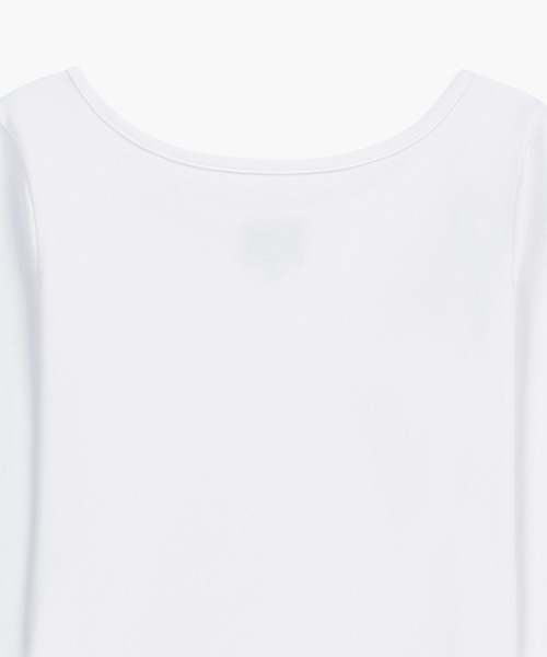 MARITHE + FRANCOIS GIRBAUD(マリテフランソワジルボー)の「W BASIC SCOOP BACK LONG SLEEVE(Tシャツ/カットソー・レディース・ホワイト/ヘザーグレー/ブラック・SMALL/MEDIUM)」の19枚目の写真