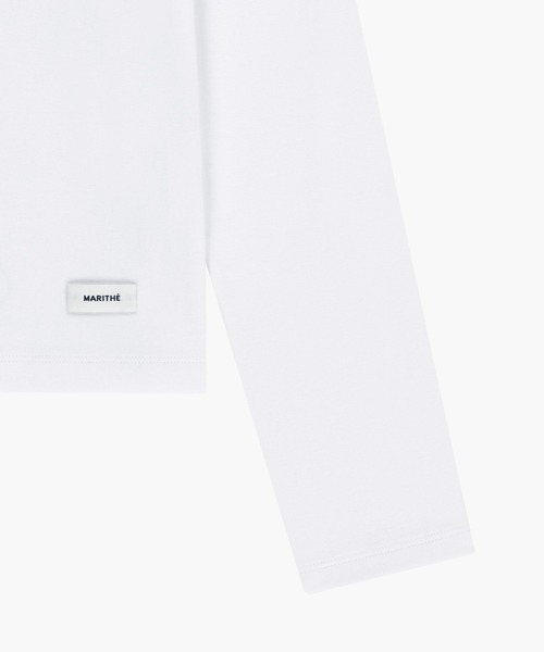 MARITHE + FRANCOIS GIRBAUD(マリテフランソワジルボー)の「W BASIC SCOOP BACK LONG SLEEVE(Tシャツ/カットソー・レディース・ホワイト/ヘザーグレー/ブラック・SMALL/MEDIUM)」の21枚目の写真